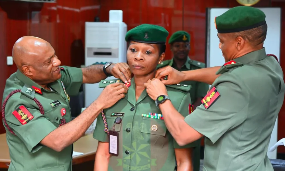 COAS Decorates Appolonia Anele as Colonel, Commends Her Rising Leadership in the Nigerian Army