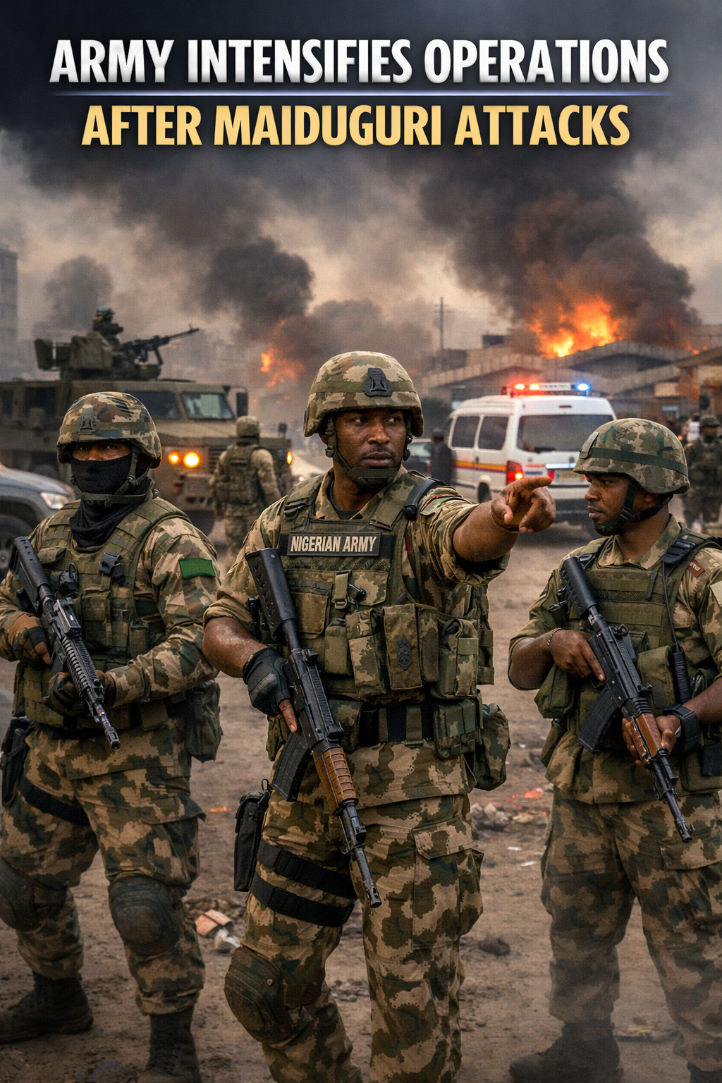 Army Intensifies Operations After Maiduguri Attacks