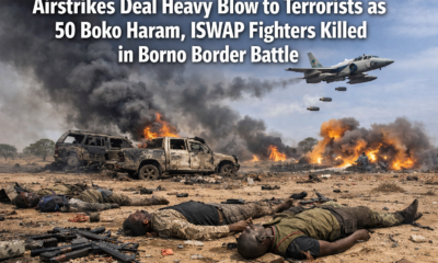 Airstrikes Deal Heavy Blow to Terrorists as 50 Boko Haram, ISWAP Fighters Killed in Borno Border Battle