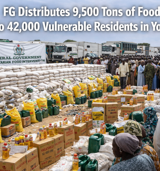 FG Distributes 9,500 Tons of Food to 42,000 Vulnerable Residents in Yobe