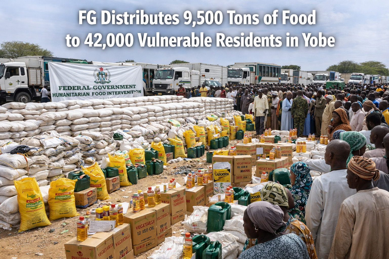 FG Distributes 9,500 Tons of Food to 42,000 Vulnerable Residents in Yobe