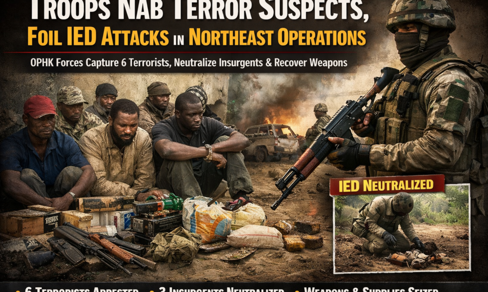 Troops Nab Six Terror Suspects, Foil IED Attacks in Northeast Operations
