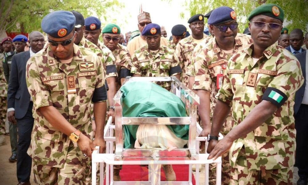 Tears and Tributes as Nigeria Buries Fallen Soldiers in Maiduguri