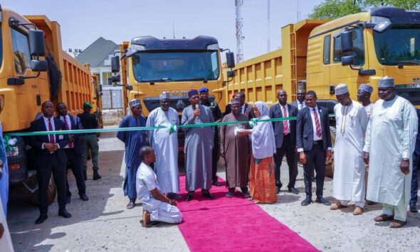 Zulum establishes N3b quarry plant, procures trucks to build more infrastructures