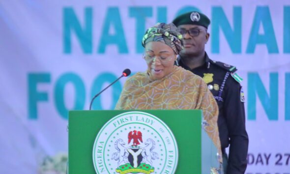 Tinubu’s Wife Launches N 17bn Community Food Bank to Fight Hunger in North-East