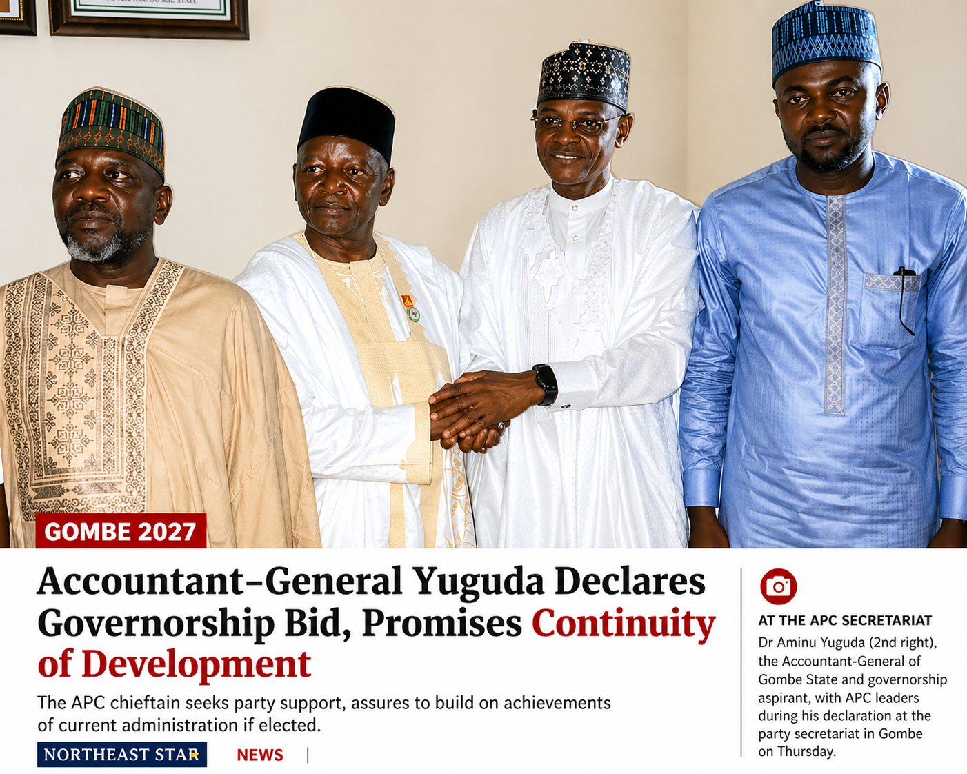 Gombe 2027: Dr Yuguda Joins Governorship Race, Promises to Deepen Ongoing Reforms