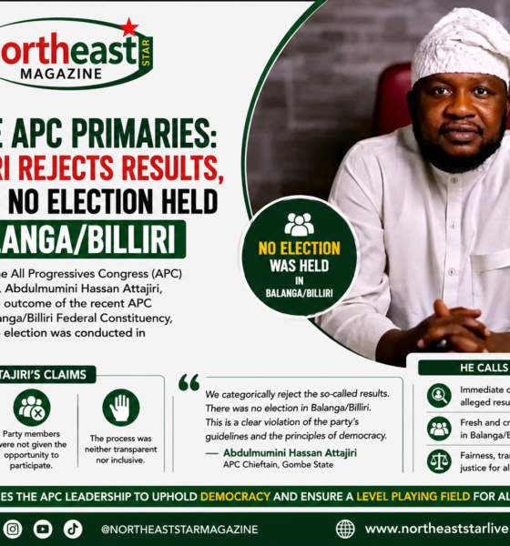 Gombe APC Primaries: Attajiri Rejects Results, Claims No Election Held in Balanga/Billiri