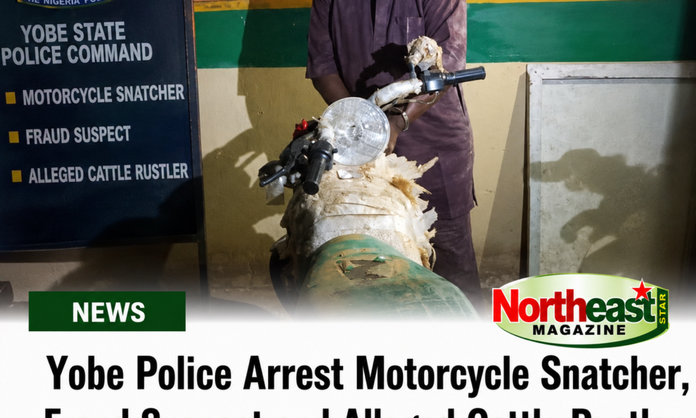 Yobe Police Arrest Motorcycle Snatcher, Fraud Suspect, Alleged Cattle Rustler