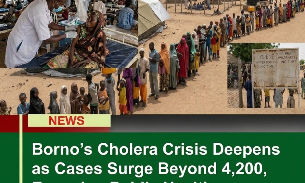 Borno’s Cholera Crisis Deepens as Cases Surge Beyond 4,200, Exposing Public Health Challenges