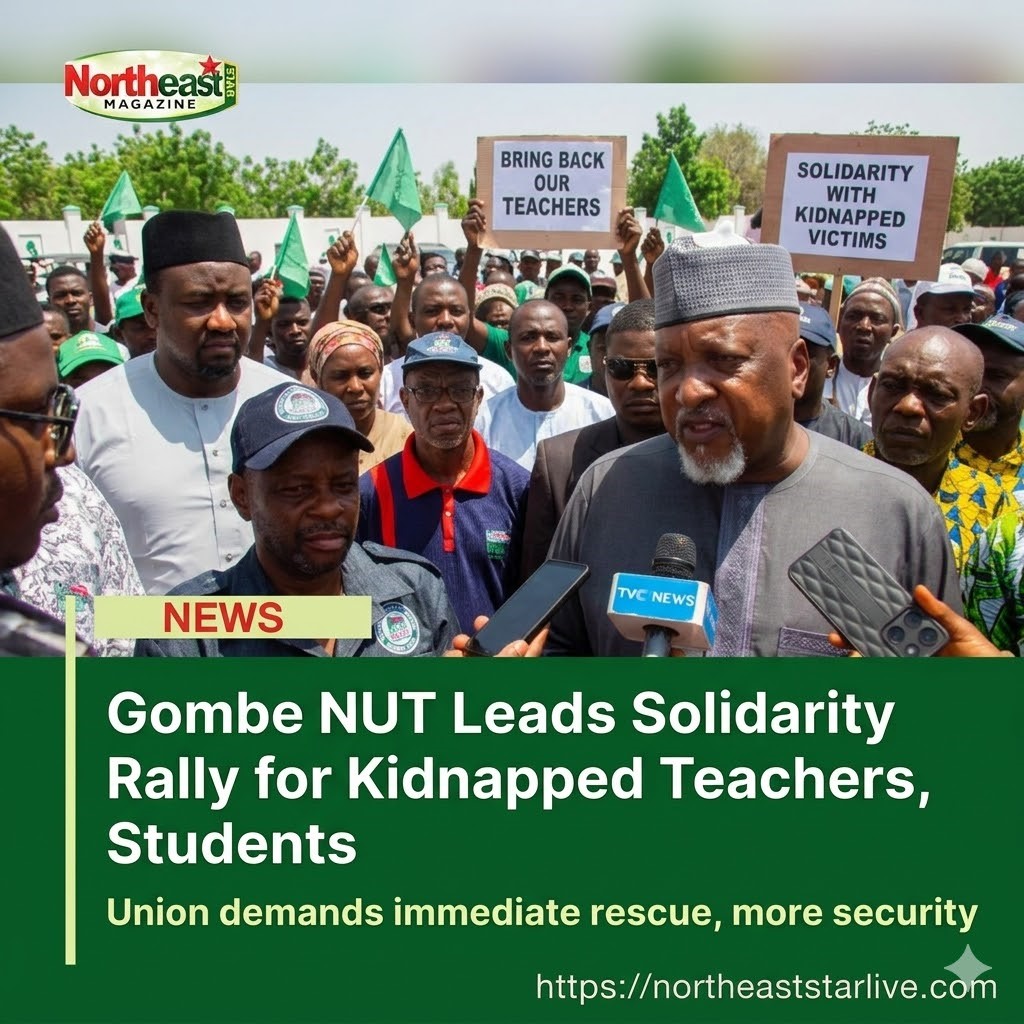 Gombe NUT Leads Solidarity Rally for Kidnapped Teachers, Students