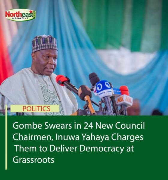 Gombe Swears in New Council Chairmen, Inuwa Yahaya Charges Them to Deliver Democracy at Grassroots