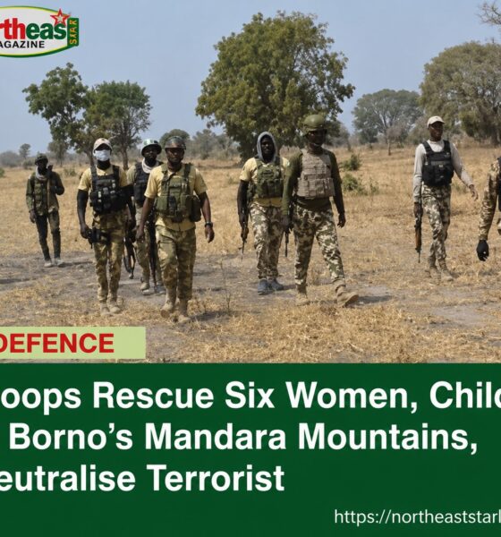 Troops Rescue Six Women, Children in Borno’s Mandara Mountains, Neutralise Terrorist