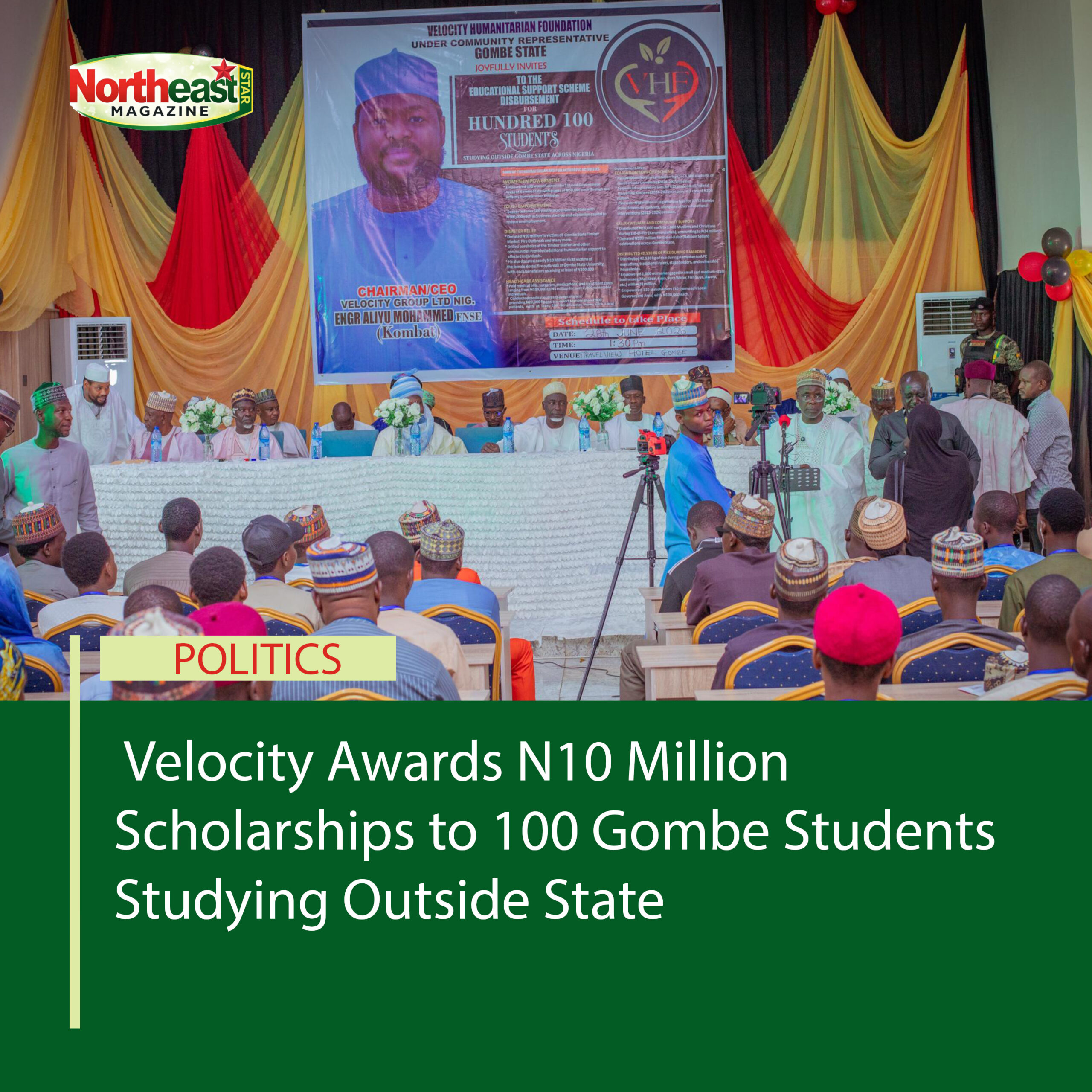 Foundation Awards ₦10 Million Scholarships to 100 Gombe Students Studying Outside State