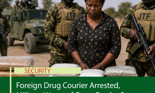 Foreign Drug Courier Arrested, Military Warns of Cross-Border Support for Boko Haram, ISWAP
