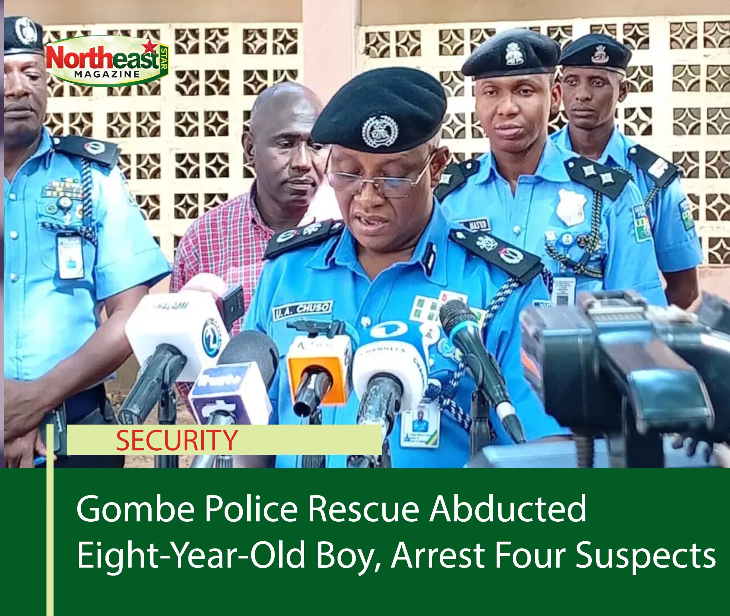 Gombe Police Rescue Abducted Eight-Year-Old Boy, Arrest Four Suspects