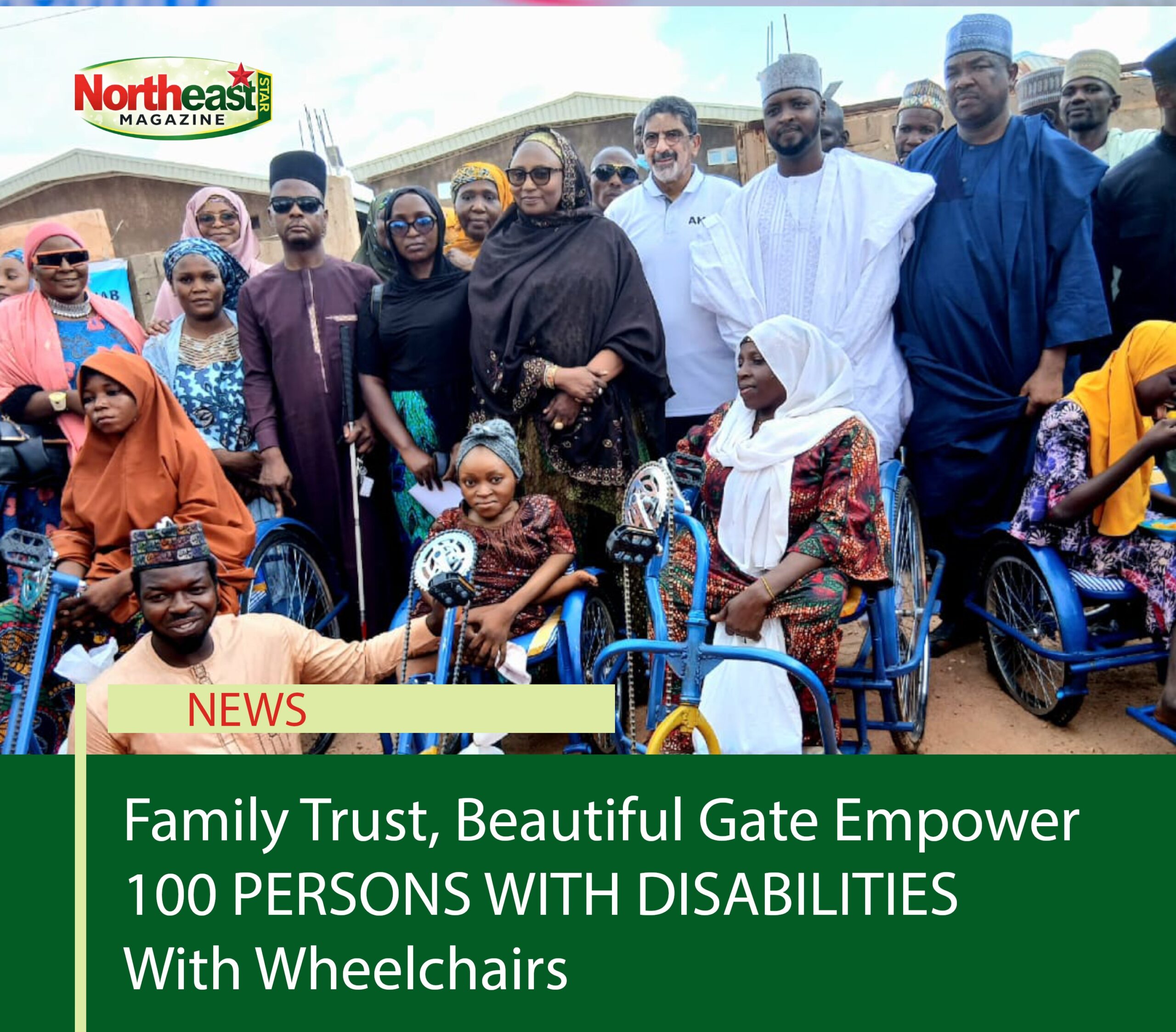 Family Trust, Beautiful Gate Empower 100 persons with disabilities with wheelchairs  