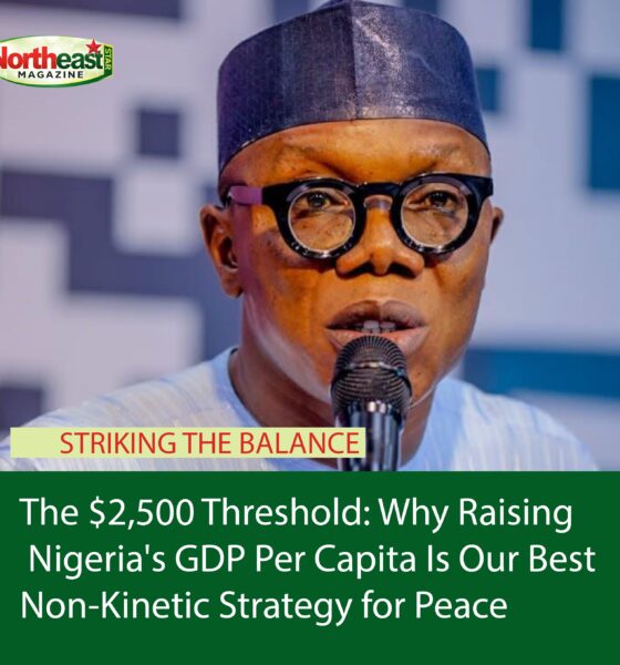 The $2,500 Threshold: Why Raising Nigeria's GDP Per Capita Is Our Best Non-Kinetic Strategy for Peace