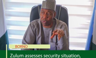 Zulum assesses security situation, ongoing capital projects in Borno South