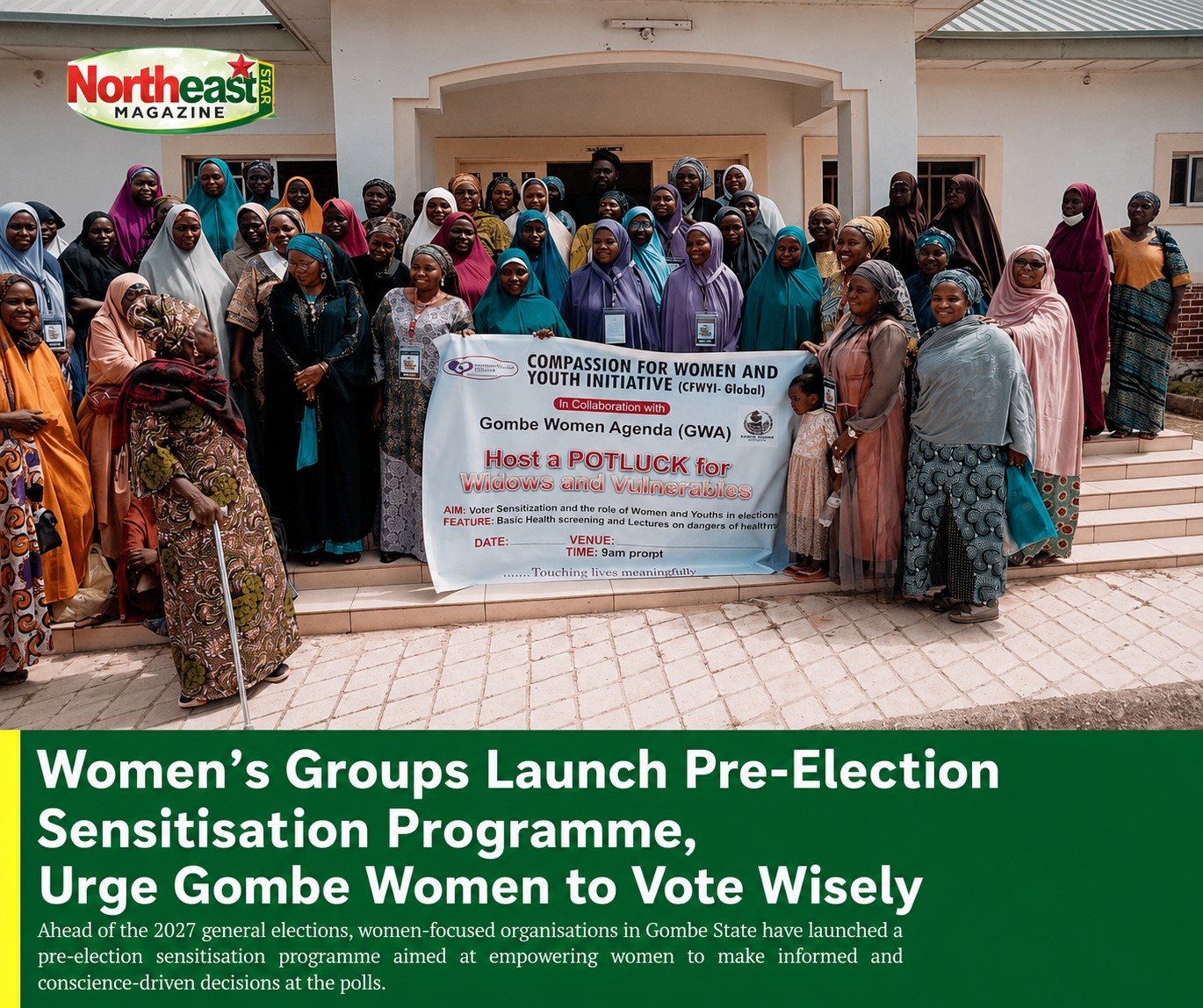 Women’s Groups Launch Pre-Election Sensitisation Programme, Urge Gombe Women to Vote Wiselythe Compassion