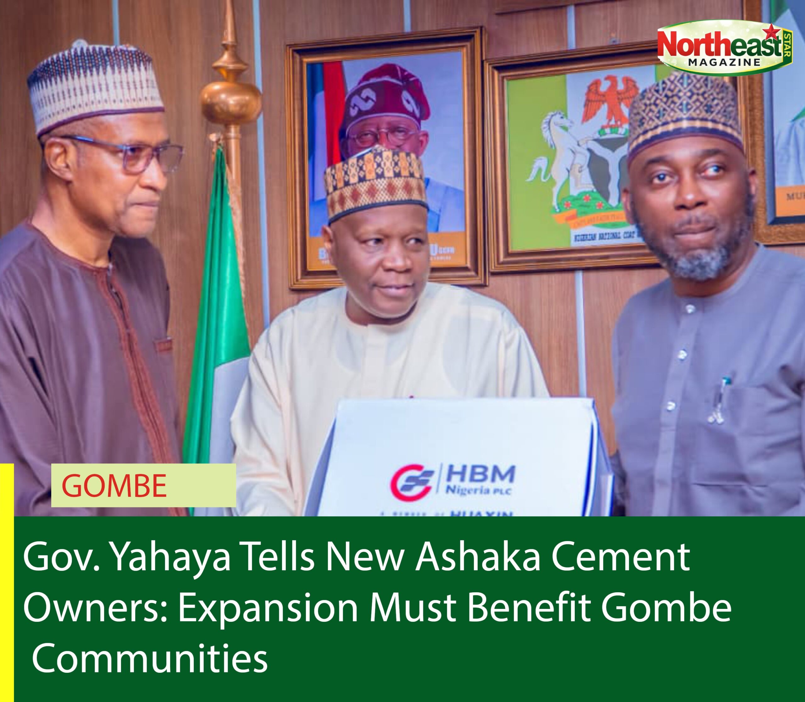 Inuwa Yahaya Tells New Ashaka Cement Owners: Expansion Must Benefit Gombe Communities