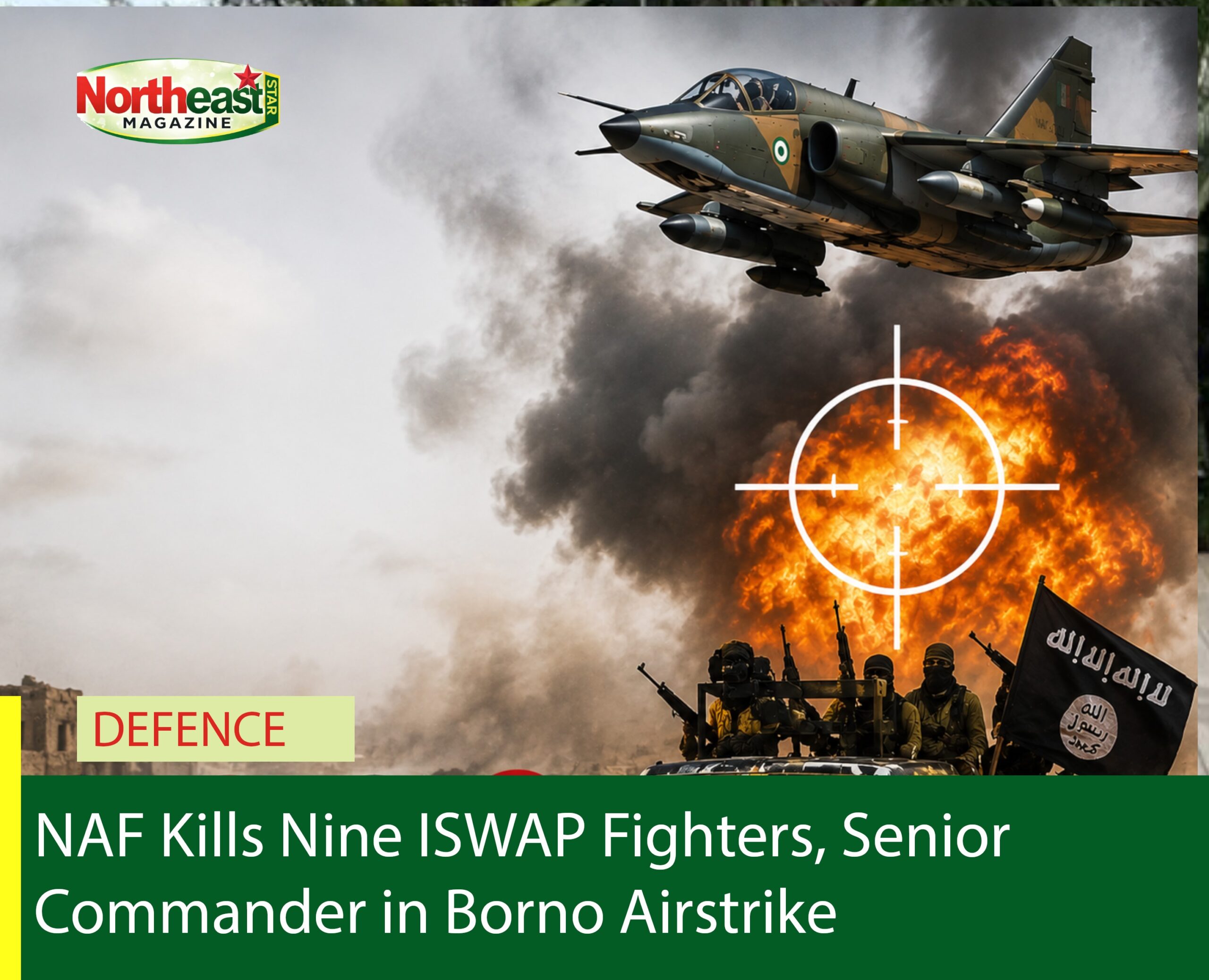 NAF Kills Nine ISWAP Fighters, Senior Commander in Borno Airstrike