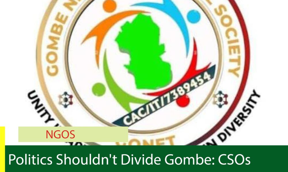 Politics Shouldn't Divide Gombe: CSOs Sound Alarm Over Rising Hate Speech Ahead of Governorship Election
