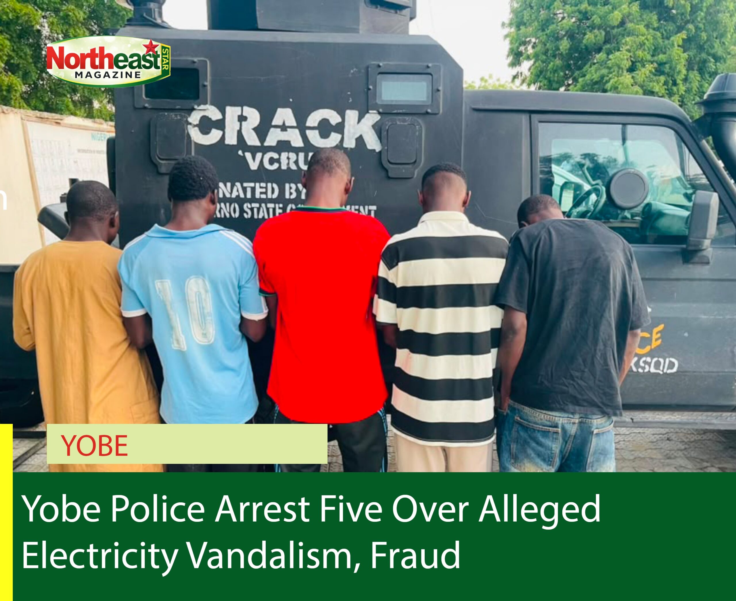 Yobe Police Arrest Five Over Alleged Electricity Vandalism, Fraud