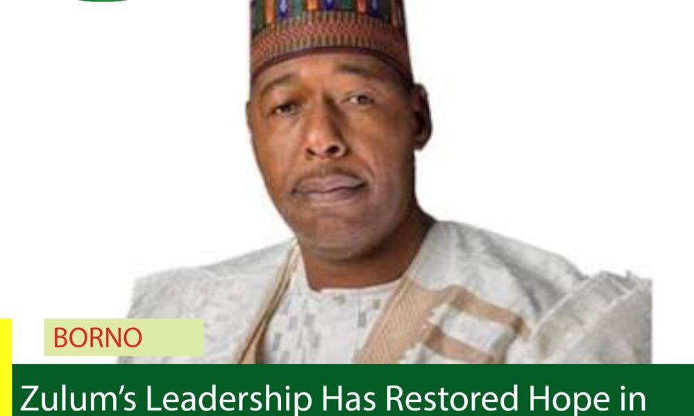 Zulum’s Leadership Has Restored Hope in Borno, Says Al-Ansar Foundation President