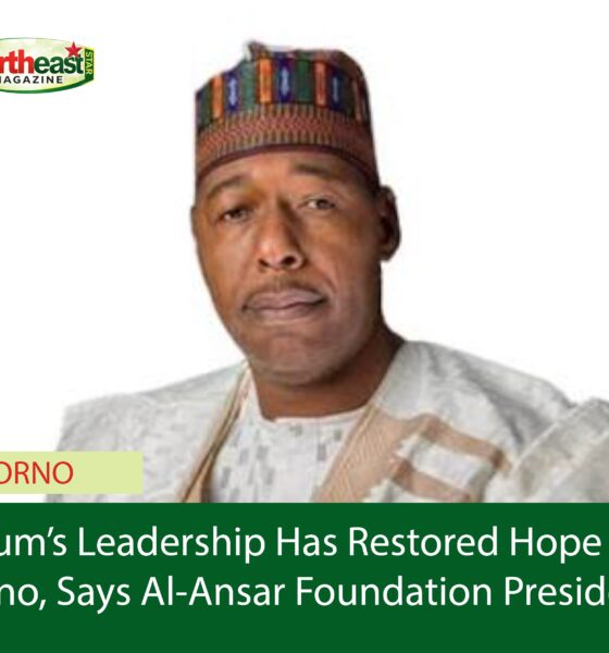 Zulum’s Leadership Has Restored Hope in Borno, Says Al-Ansar Foundation President