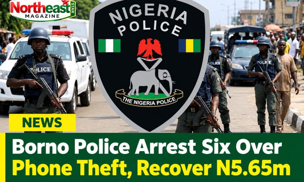 Borno Police Arrest Six Over Phone Theft, Recover N5.65m
