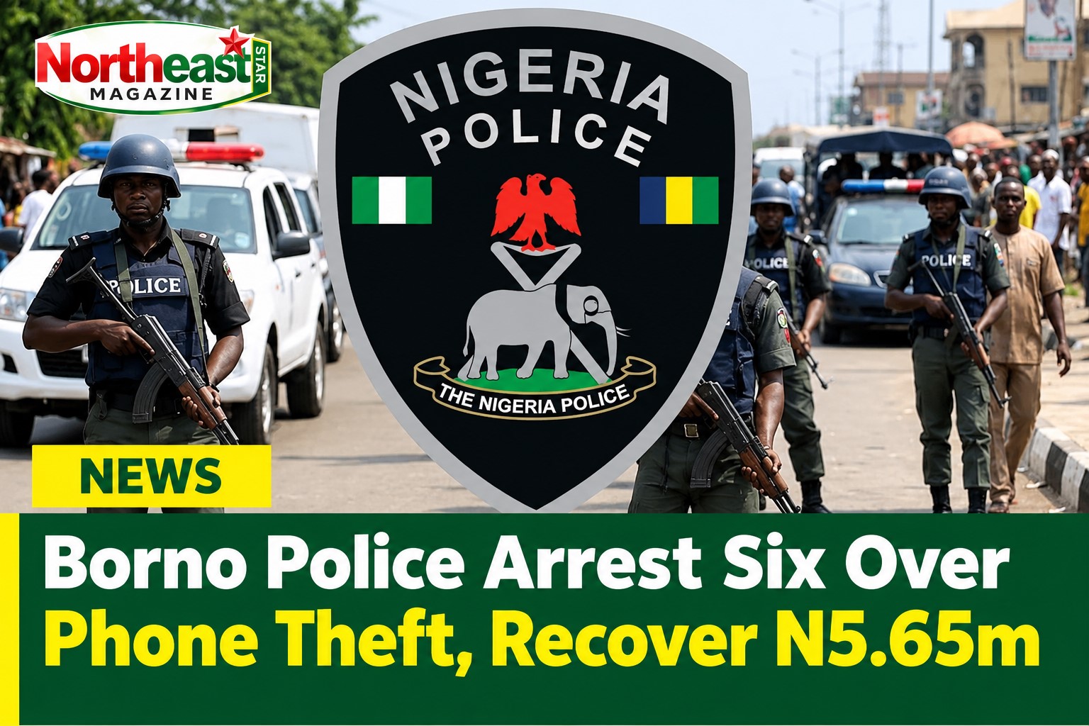 Borno Police Arrest Six Over Phone Theft, Recover N5.65m