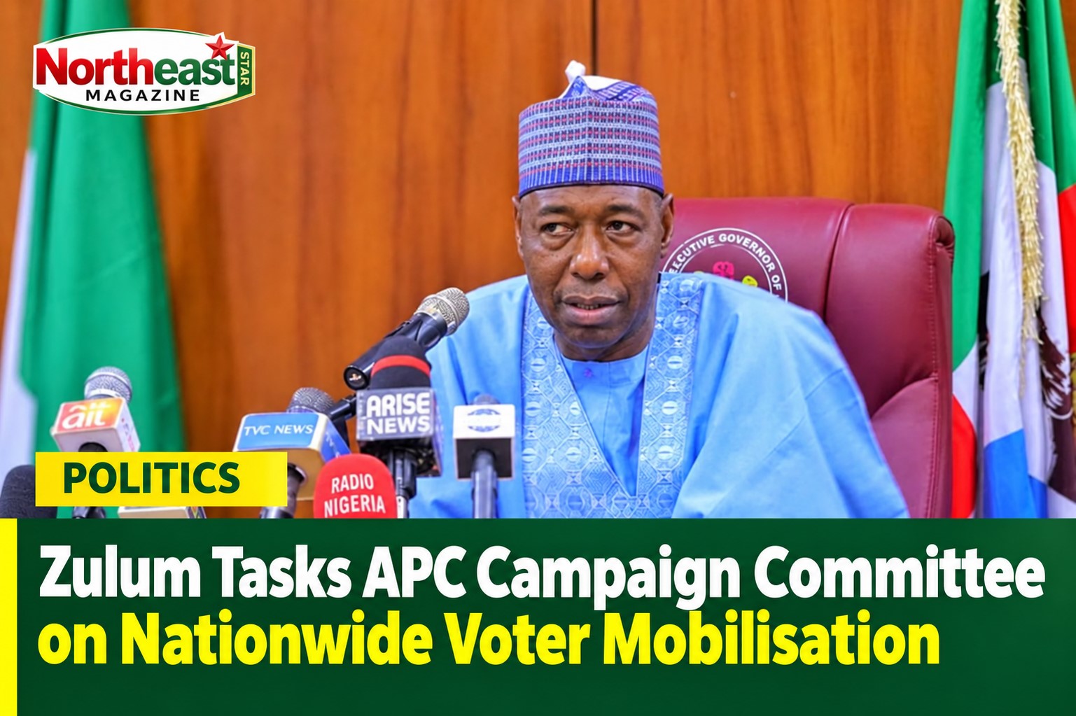 Zulum Tasks APC Campaign Committee on Nationwide Voter Mobilisation